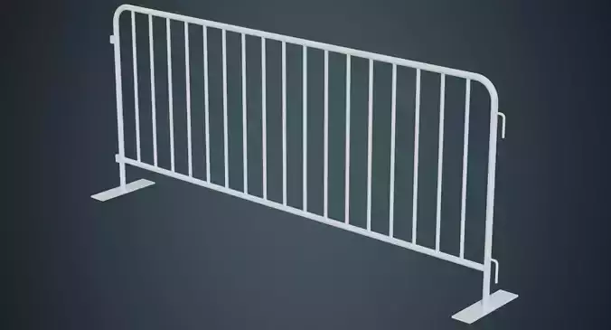 Crowd Barrier 3A Low-poly 3D model
