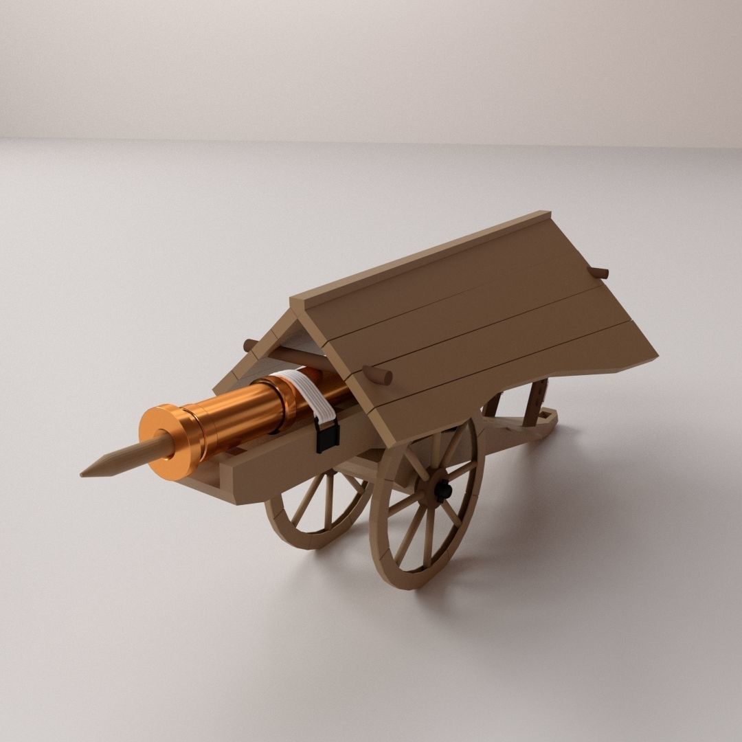 Spingarde with Canopy 3D model_2