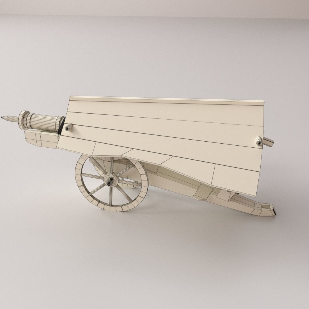 Spingarde with Canopy 3D model_5