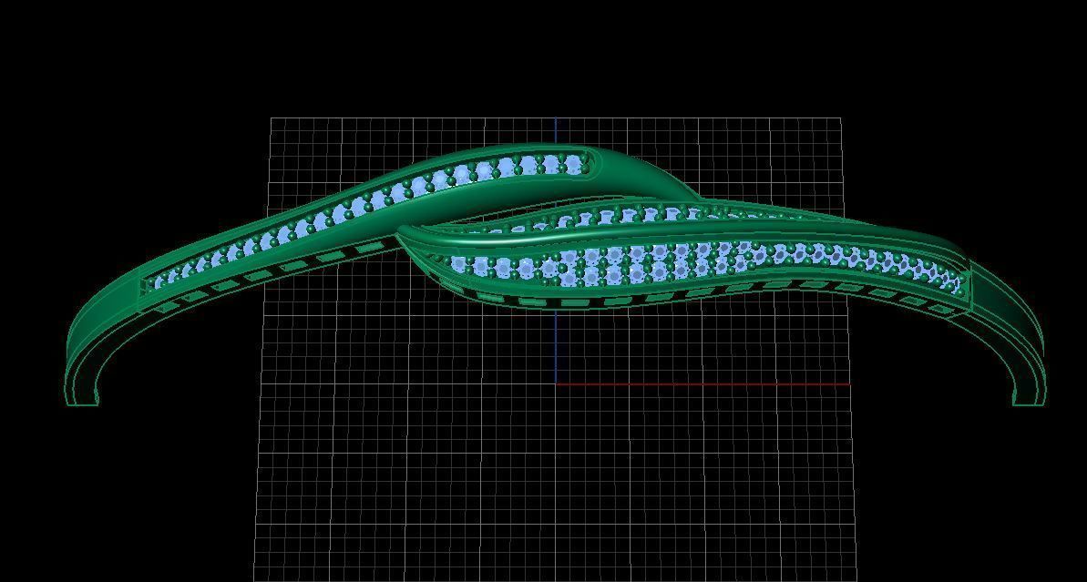 Fashion Bracelet 3D print model_1