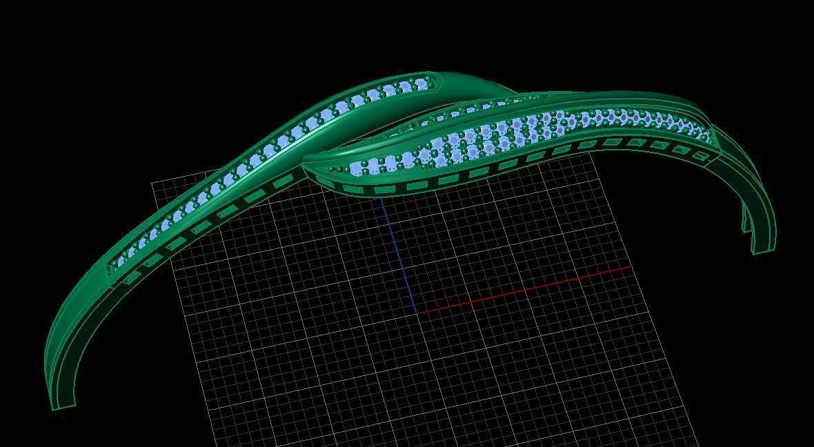 Fashion Bracelet 3D print model_2