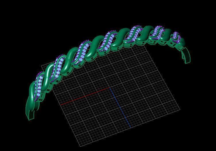 Fashion Bracelet 3D print model_3