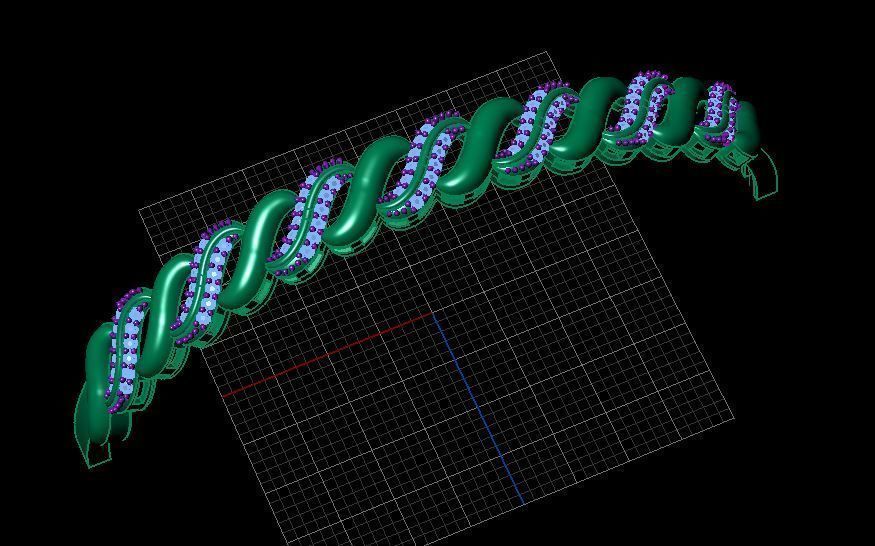 Fashion Bracelet 3D print model_4