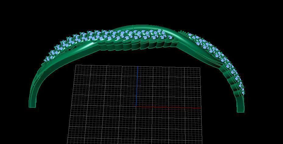 Fashion Bracelet 3D print model_3