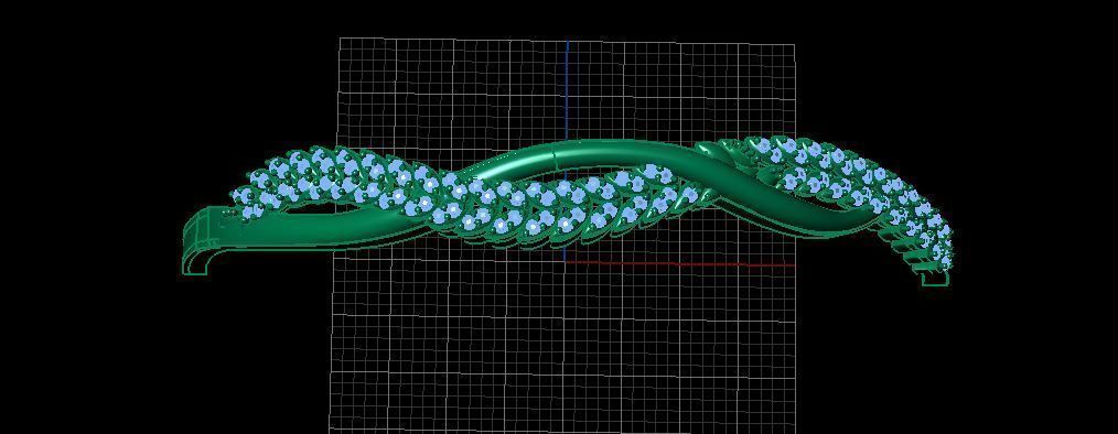 Fashion Bracelet 3D print model_4