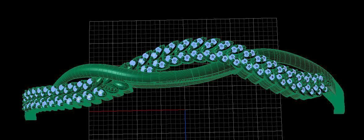 Fashion Bracelet 3D print model_1