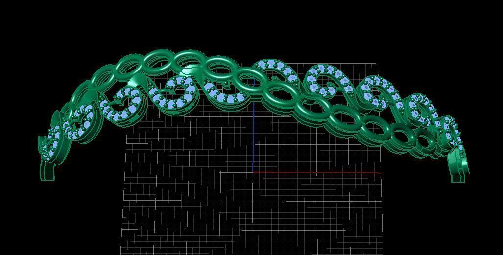 Fashion Bracelet 3D print model_2