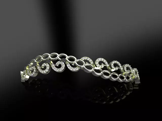 Fashion Bracelet 3D print model_0
