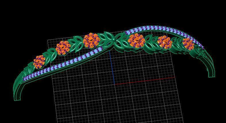 Fashion Bracelet 3D print model_2