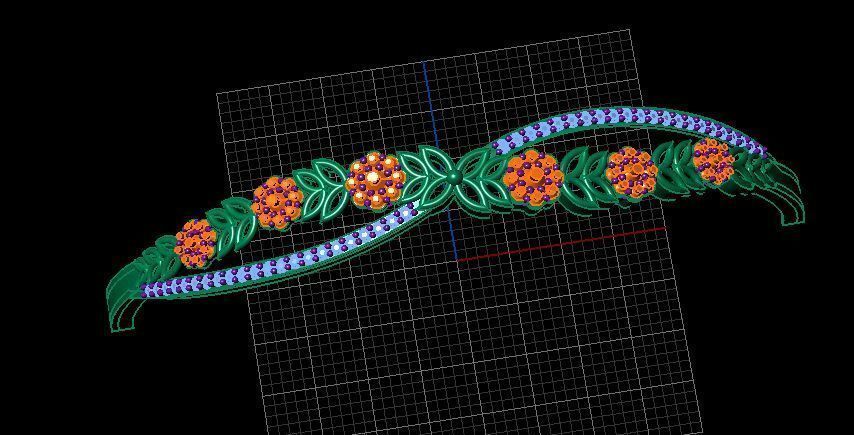 Fashion Bracelet 3D print model_4