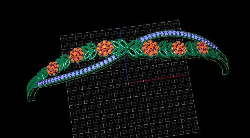 Fashion Bracelet 3D print model_1