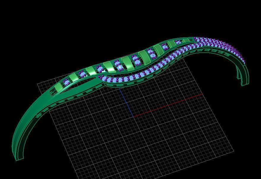 Fashion Bracelet 3D print model_3