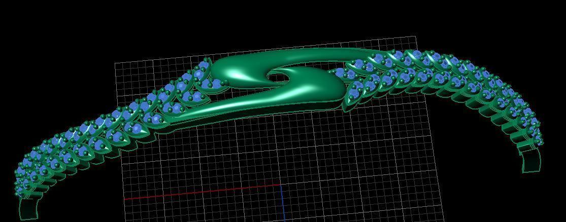 Fashion Bracelet 3D print model_2