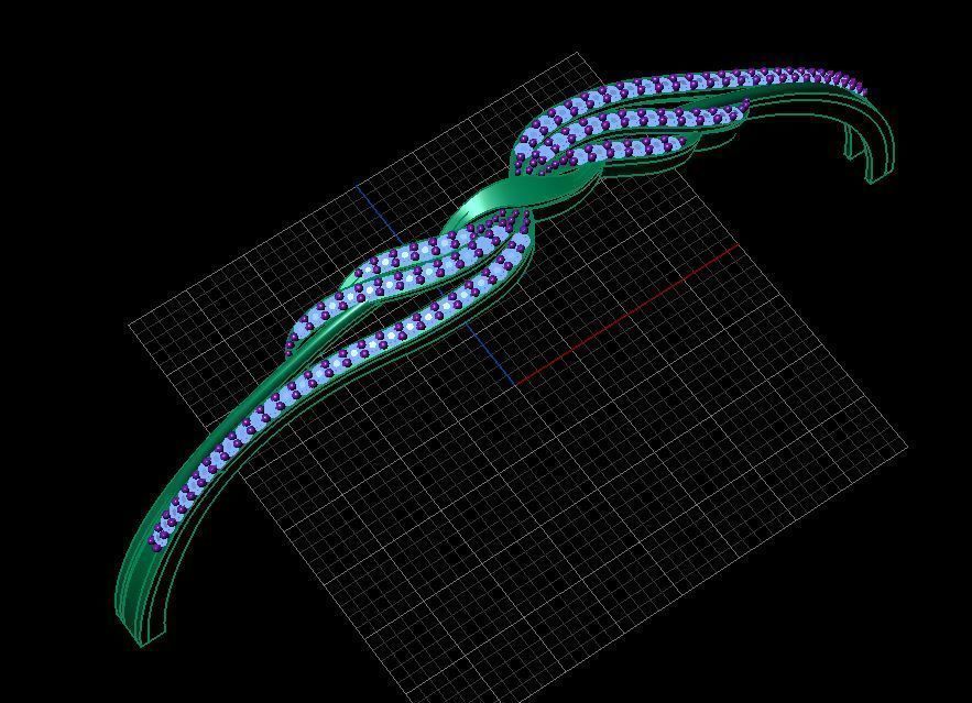 Fashion Bracelet 3D print model_4