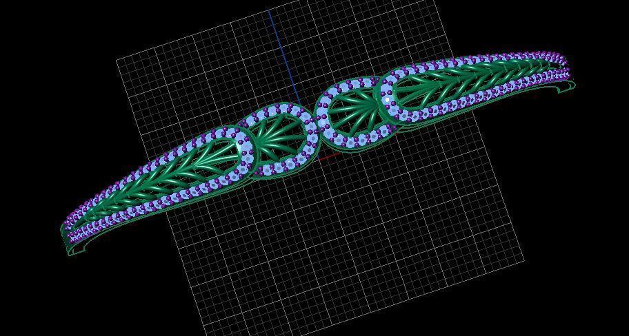 Fashion Bracelet 3D print model_4