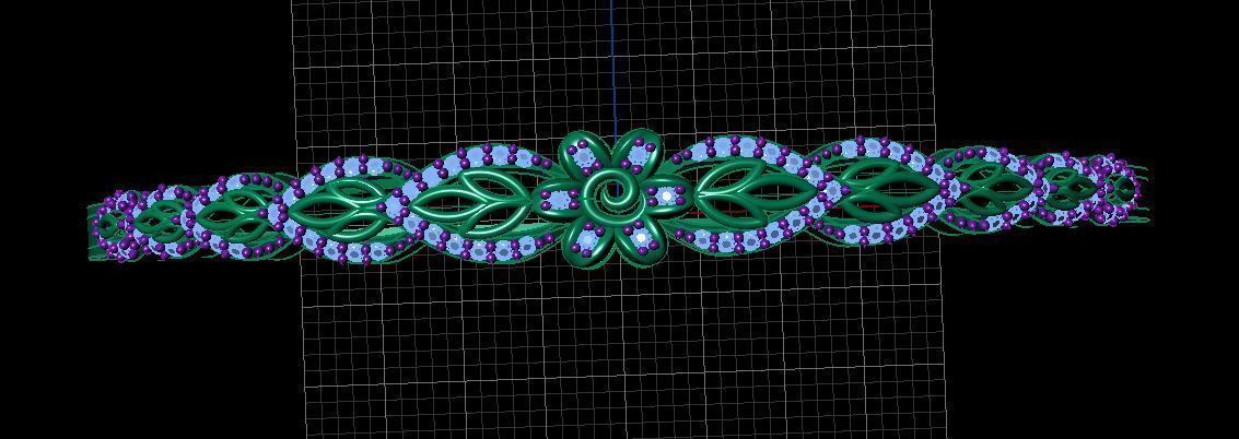 Fashion Bracelet 3D print model_2