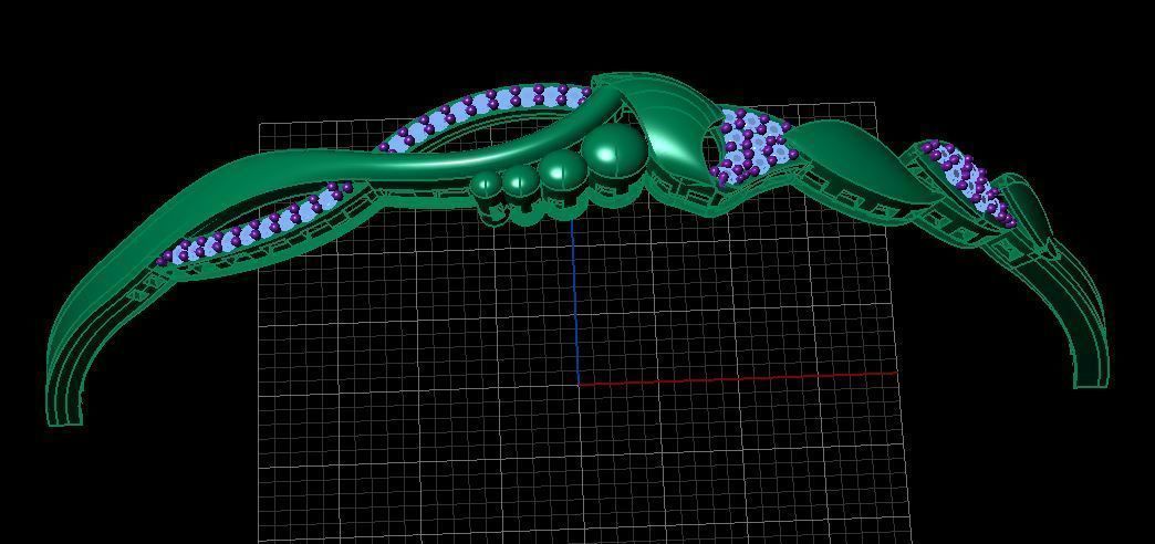 Fashion Bracelet 3D print model_2