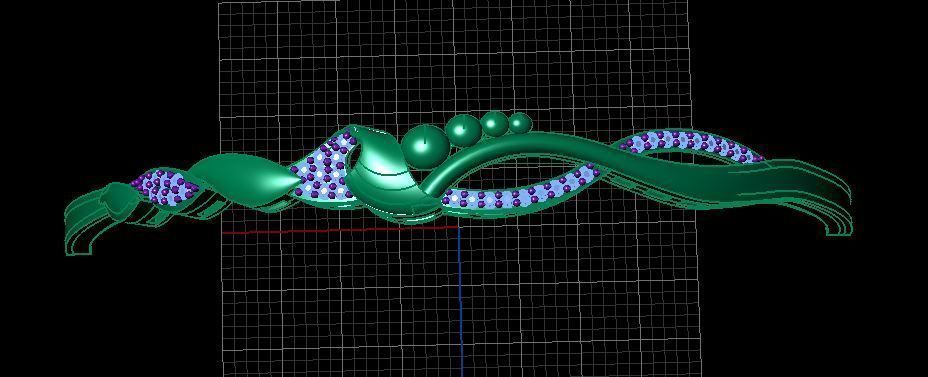 Fashion Bracelet 3D print model_4