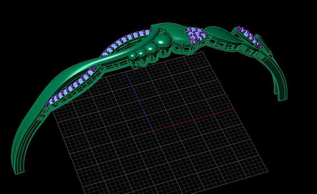 Fashion Bracelet 3D print model_3