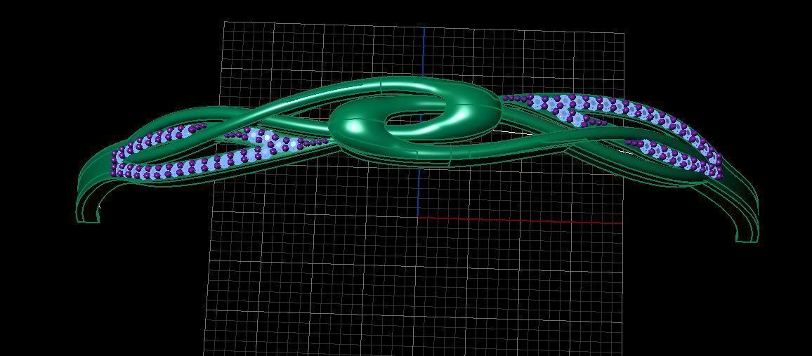 Fashion Bracelet 3D print model_1