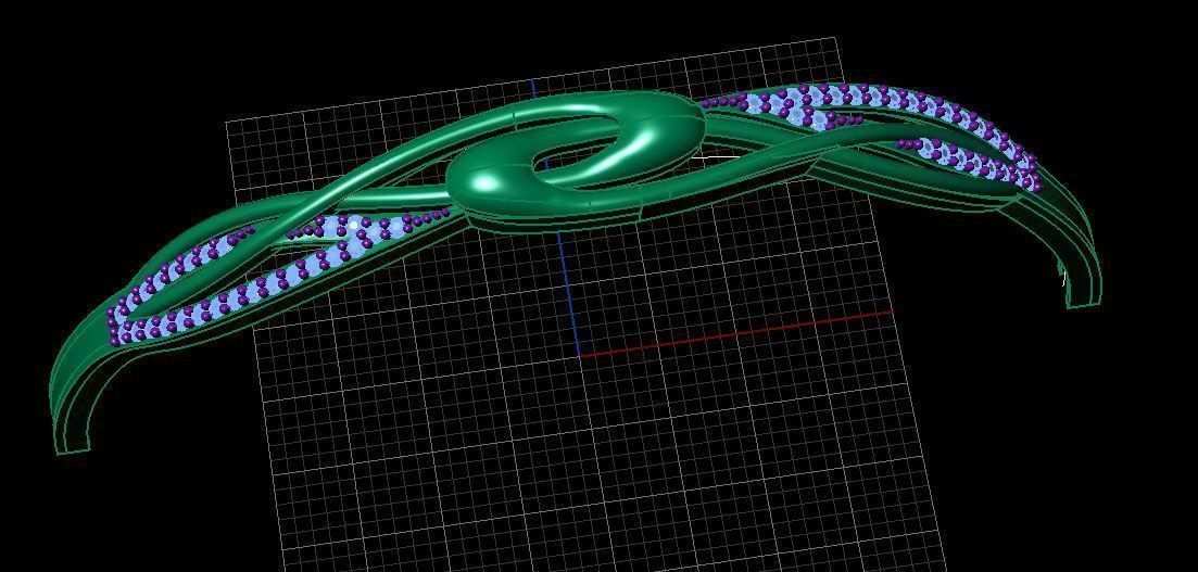 Fashion Bracelet 3D print model_2