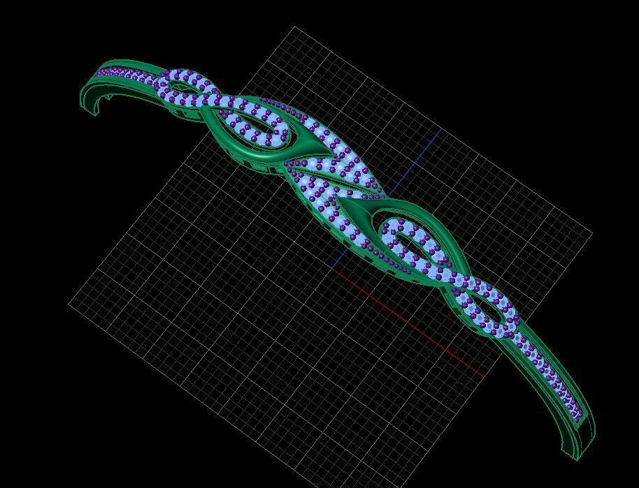 Fashion Bracelet 3D print model_4