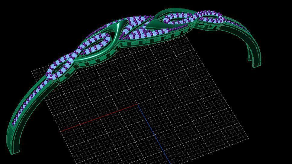 Fashion Bracelet 3D print model_3