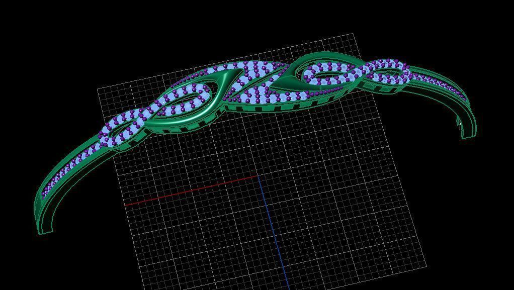 Fashion Bracelet 3D print model_2