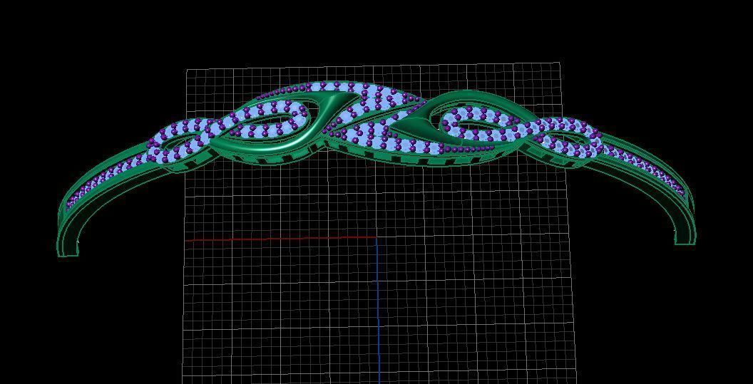 Fashion Bracelet 3D print model_1