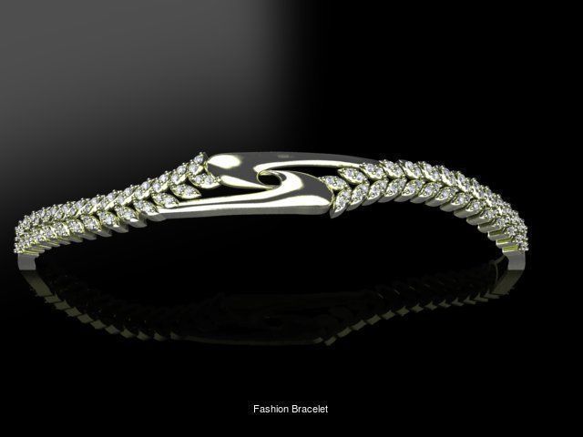 15 Fashion Bracelet 3dm file 3D Model Collection_9