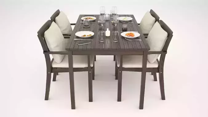 3D Restaurant Table