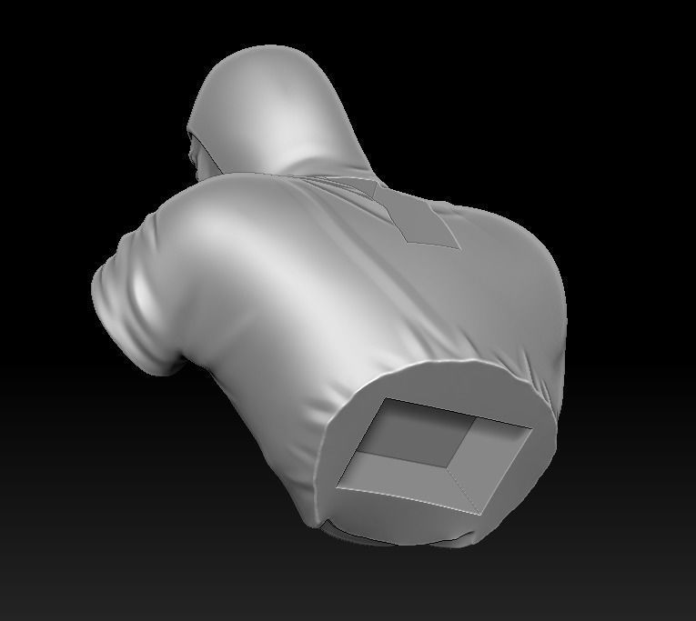 Archangel 3d print bust of man 3D print model_9