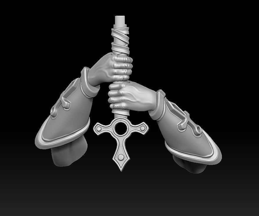 Archangel 3d print bust of man 3D print model_18