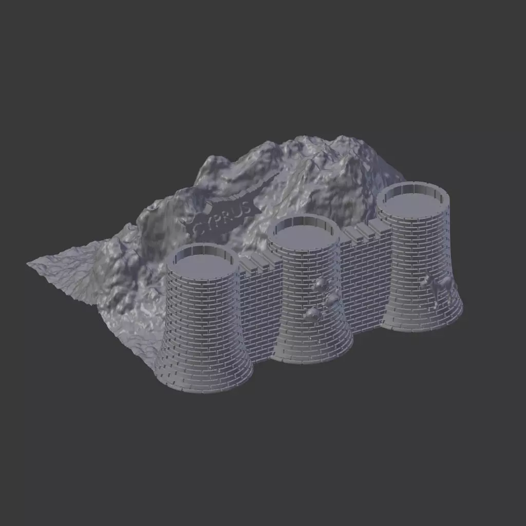 Cyprus Diaroma Model 3D print model