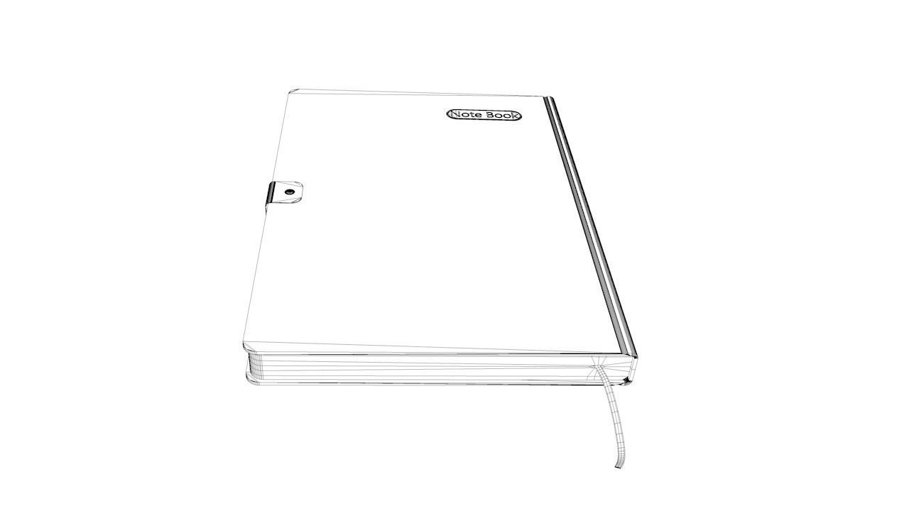 Note book 3D model_7