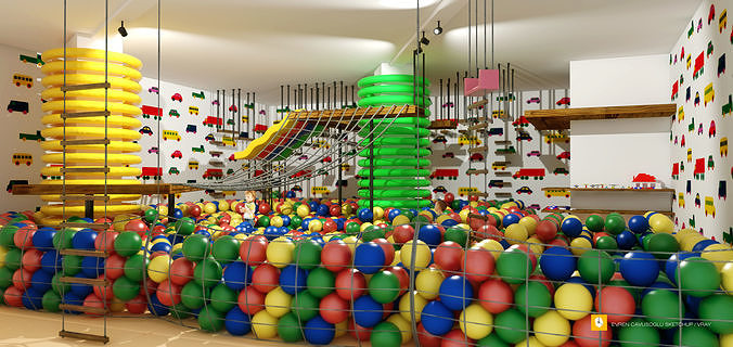 Sketchup Playground Interior 3D model