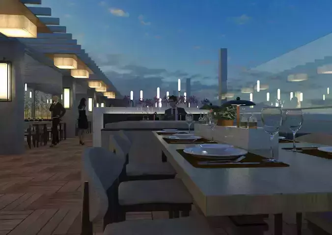 Sketchup Restaurant 3D model
