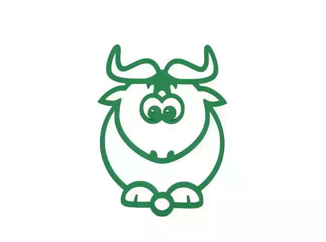 Keychain bull logo