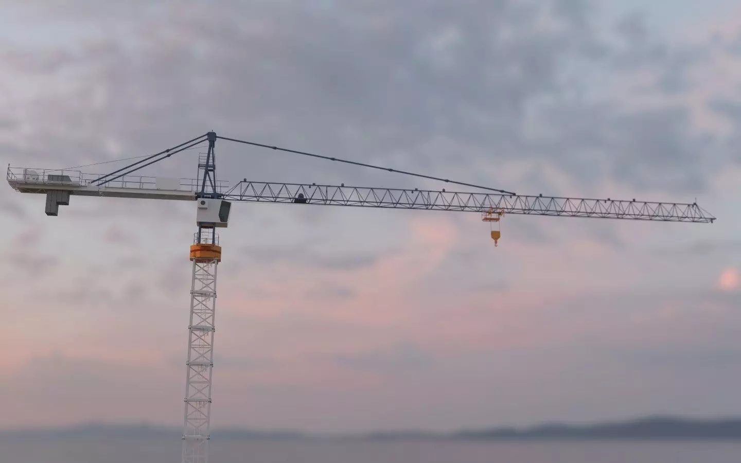 Hammerhead Tower Crane 6 - Construction Crane 3D model