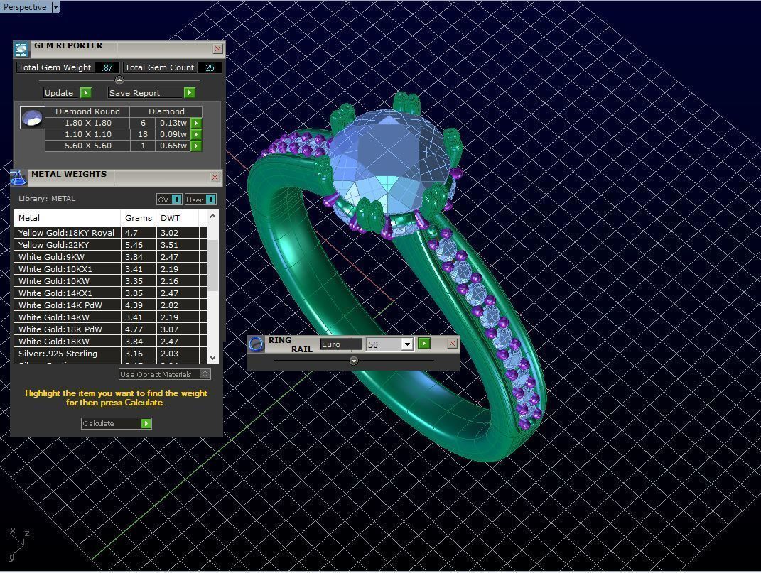 cr-05 gold engagement ring with diamonds 3D print model_5