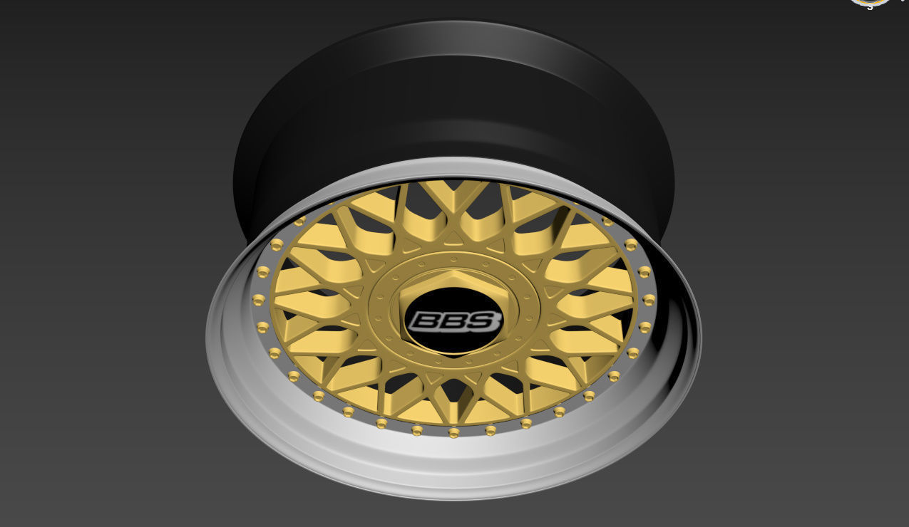 BBS RM Custom Wheels 3D model_7