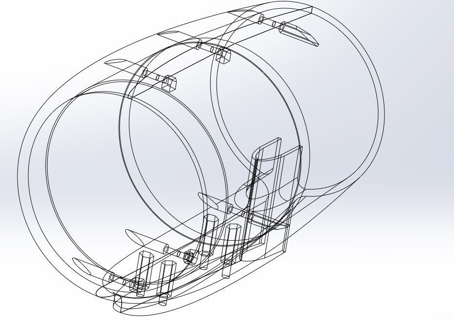Sailplane JetFan 110 EDF Pylon incl  reduce exit  3D print model_3