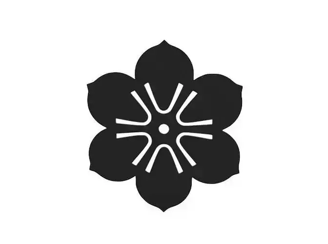 Coaster japanese sakura flower icon