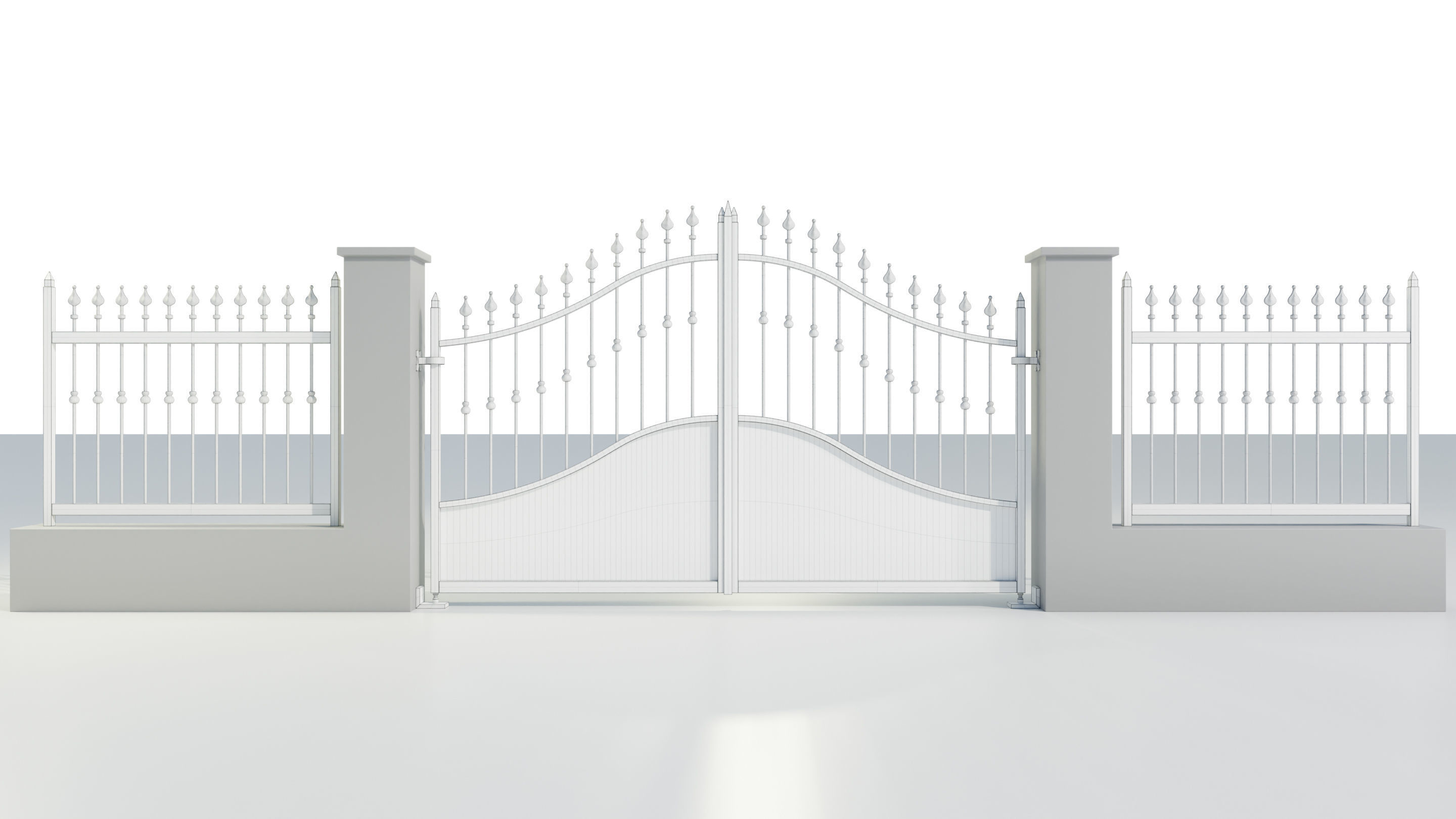 Wrought Iron Gate 4 3D model_18