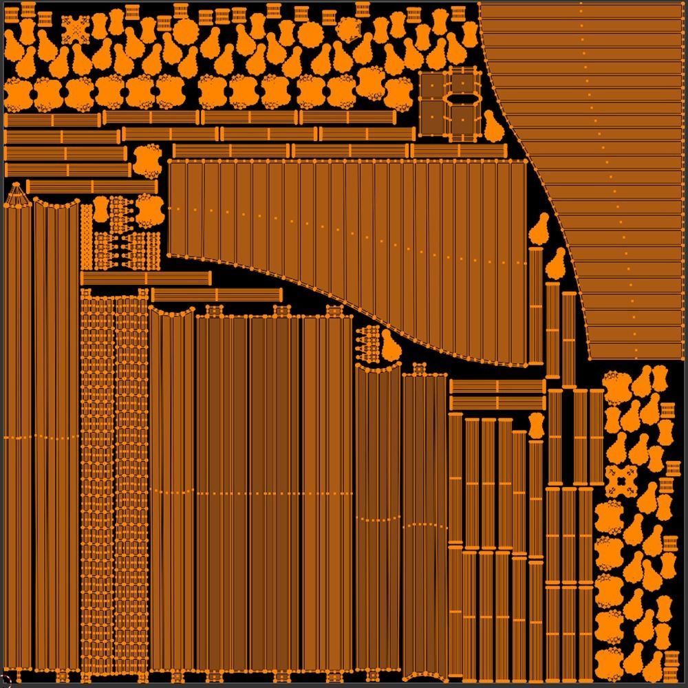 Wrought Iron Gate 4 3D model_12