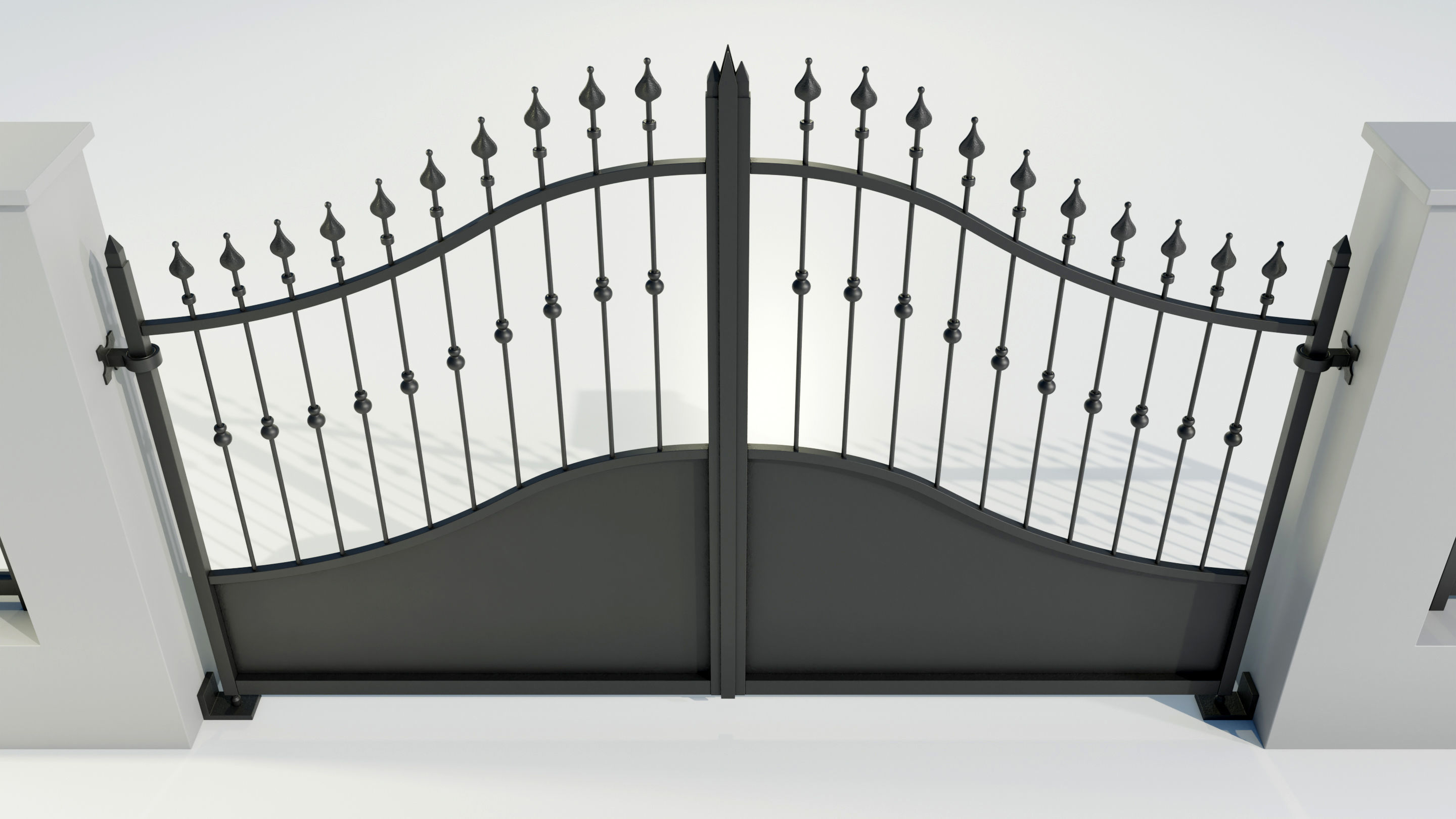 Wrought Iron Gate 4 3D model_11