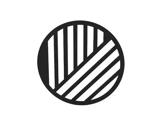 Coaster striped logo