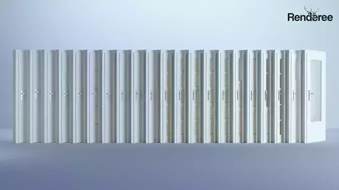 Indoor Outdoor White Door Set 2