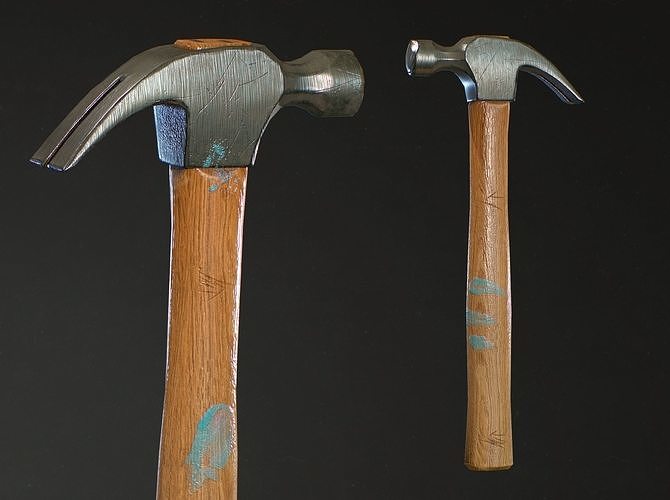 Hammer Low-poly 3D model