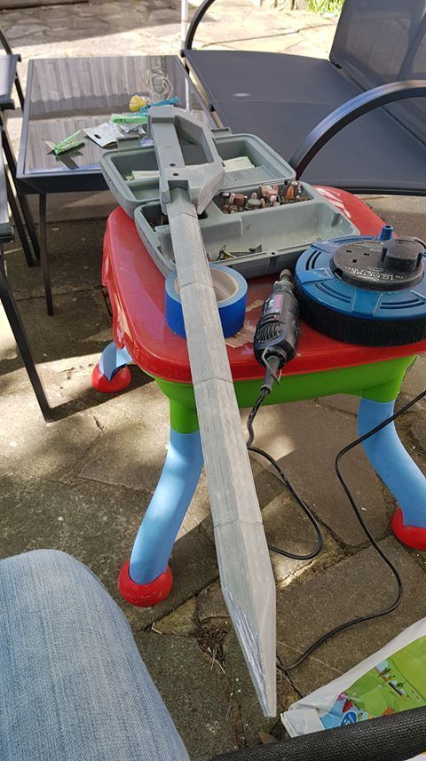 Power Rangers Zeo Red ranger power sword Tommy Oliver replica 3D print model_15
